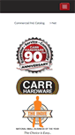 Mobile Screenshot of carrhardware.com